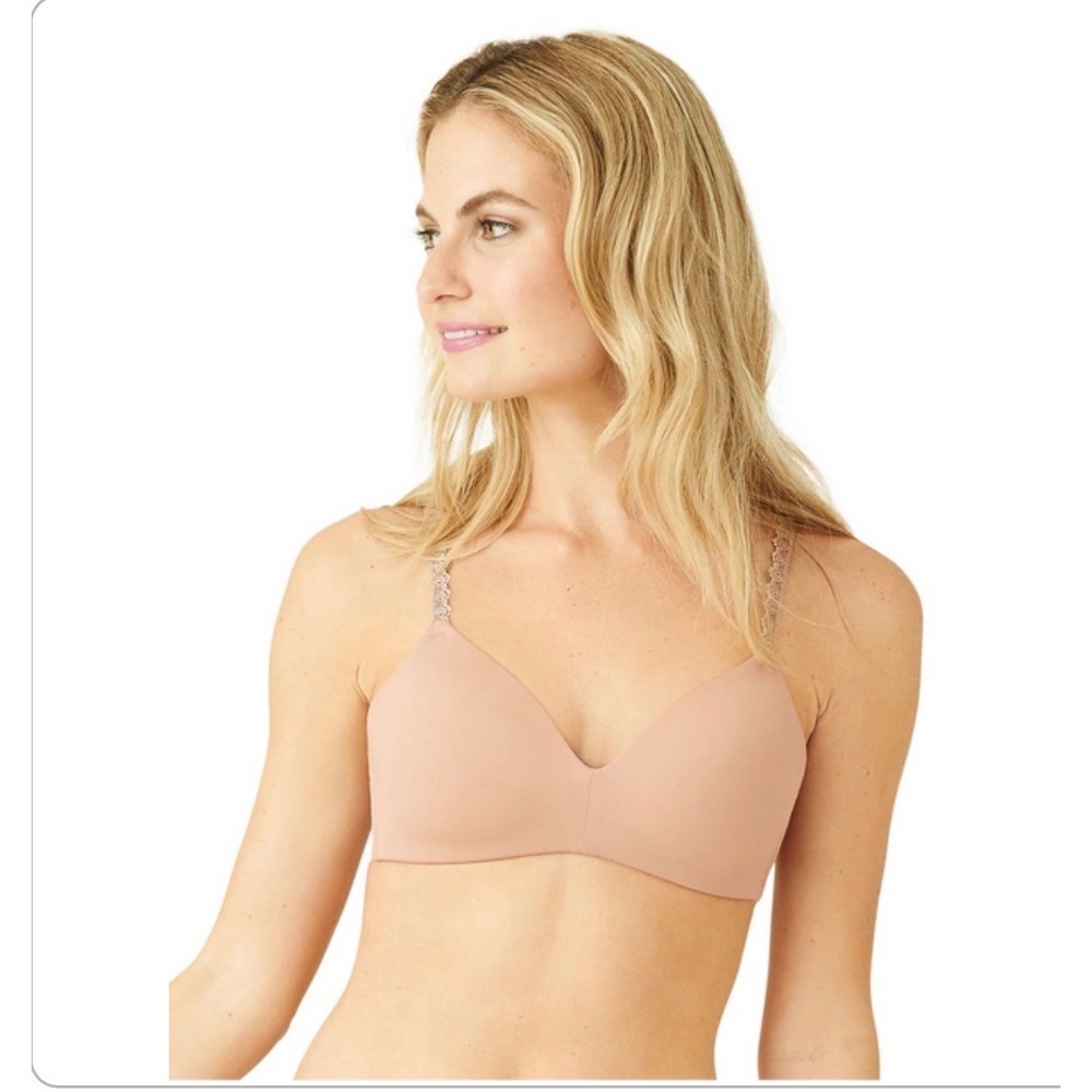 Wacoal Nude Chantilly Lace Wirefree T-Shirt Bra, 36G & 38G